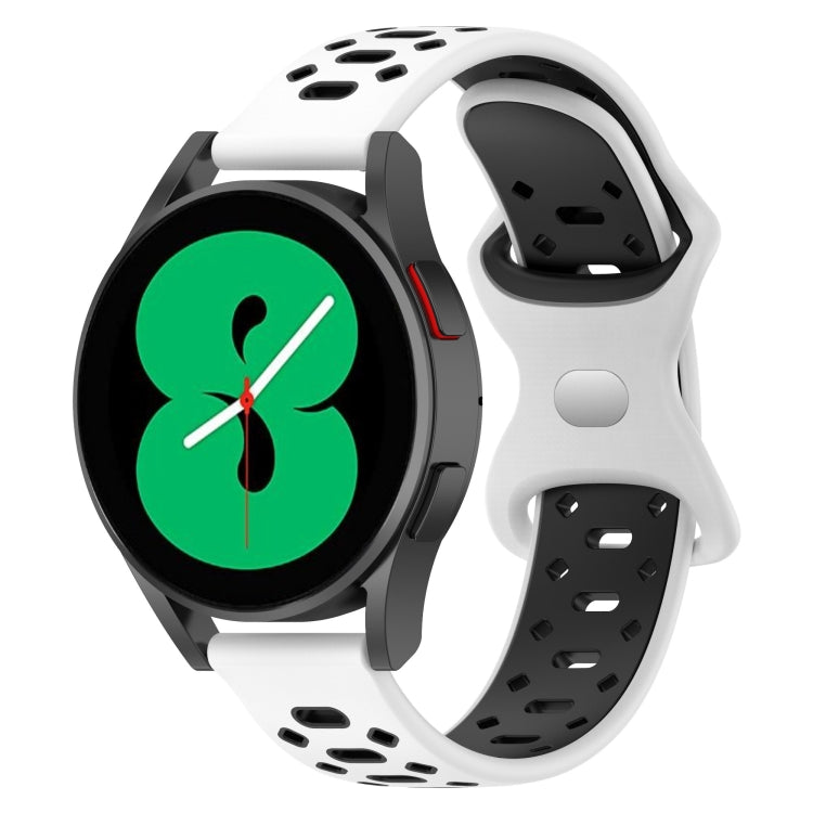 Cinturino in silicone con diamanti bicolore da 20 mm, For Samsung Galaxy Watch 5 Pro 45mm