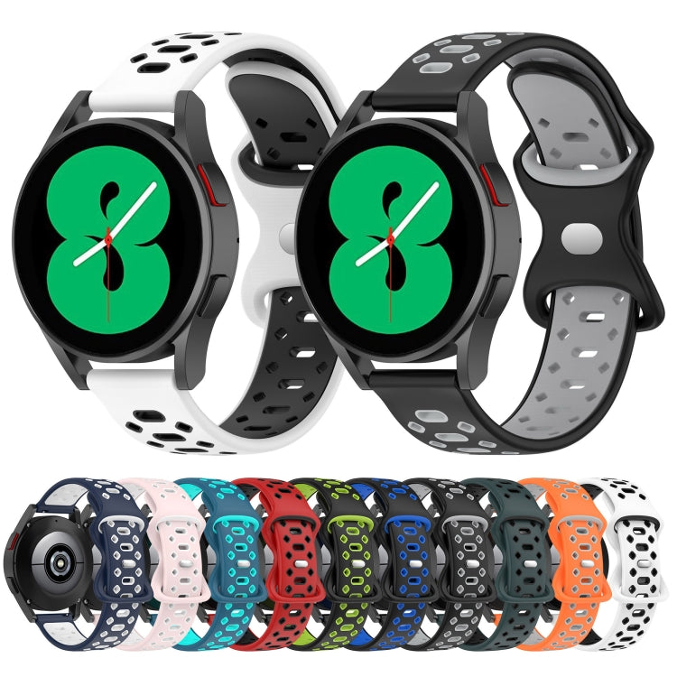 Cinturino in silicone con diamanti bicolore da 20 mm, For Samsung Galaxy Watch 5 Pro 45mm