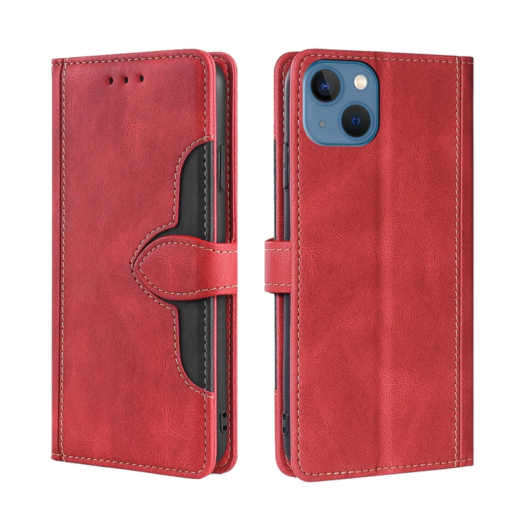 Custodia per telefono in pelle con fibbia magnetica Skin Feel, For iPhone 14, For iPhone 14 Plus, For iPhone 14 Pro, For iPhone 14 Pro Max