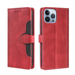 Custodia per telefono in pelle con fibbia magnetica Skin Feel, For iPhone 14, For iPhone 14 Plus, For iPhone 14 Pro, For iPhone 14 Pro Max