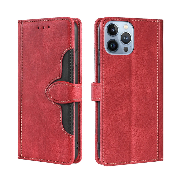 Custodia per telefono in pelle con fibbia magnetica Skin Feel, For iPhone 14, For iPhone 14 Plus, For iPhone 14 Pro, For iPhone 14 Pro Max