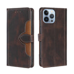 Custodia per telefono in pelle con fibbia magnetica Skin Feel, For iPhone 14, For iPhone 14 Plus, For iPhone 14 Pro, For iPhone 14 Pro Max