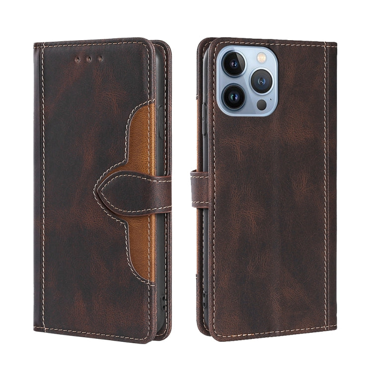 Custodia per telefono in pelle con fibbia magnetica Skin Feel, For iPhone 14, For iPhone 14 Plus, For iPhone 14 Pro, For iPhone 14 Pro Max