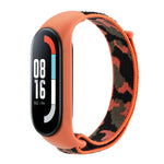 Cinturino in tessuto mimetico integrato con passante in nylon, For Xiaomi Mi Band 5/6/7