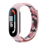 Cinturino in tessuto mimetico integrato con passante in nylon, For Xiaomi Mi Band 5/6/7