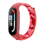 Cinturino in tessuto mimetico integrato con passante in nylon, For Xiaomi Mi Band 5/6/7