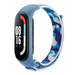 Cinturino in tessuto mimetico integrato con passante in nylon, For Xiaomi Mi Band 5/6/7