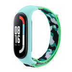 Cinturino in tessuto mimetico integrato con passante in nylon, For Xiaomi Mi Band 5/6/7