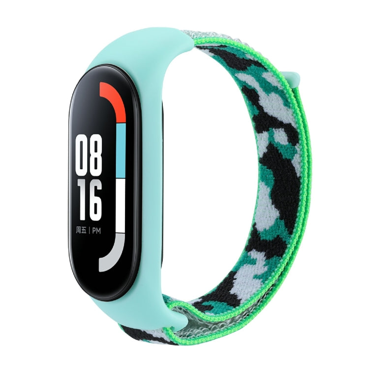 Cinturino in tessuto mimetico integrato con passante in nylon, For Xiaomi Mi Band 5/6/7