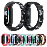 Cinturino in tessuto mimetico integrato con passante in nylon, For Xiaomi Mi Band 5/6/7