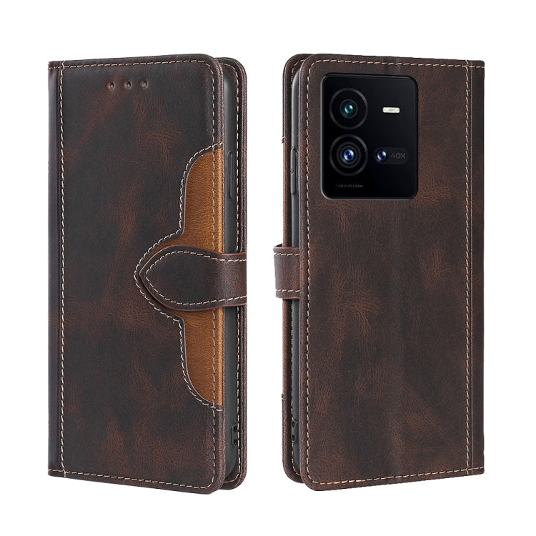 Custodia per telefono in pelle con fibbia magnetica Skin Feel, For vivo iQOO 10, For vivo iQOO 10 Pro 5G, For Nothing Phone 1, For OnePlus 10T, For Realme C30 4G/Narzo 50i Prime, For Honor X40i