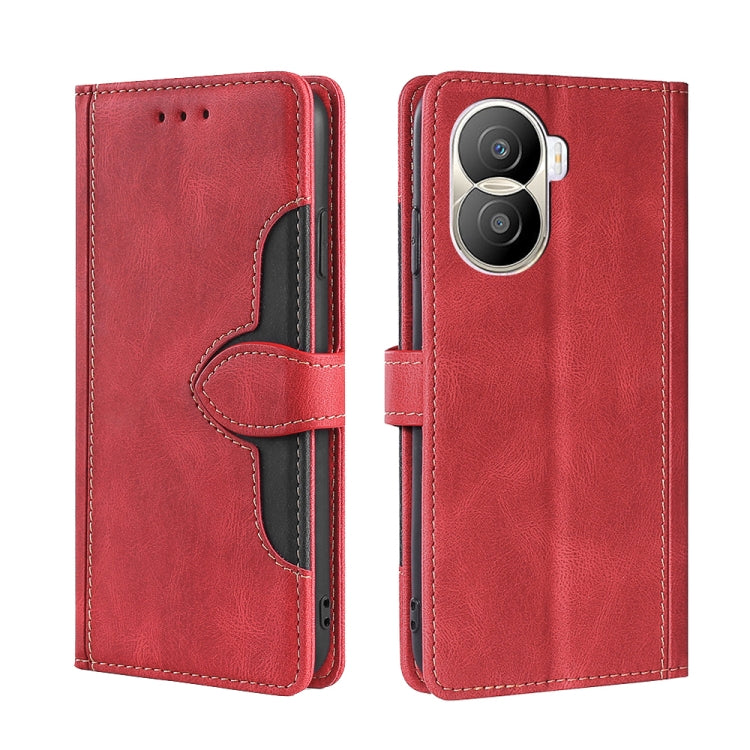 Custodia per telefono in pelle con fibbia magnetica Skin Feel, For vivo iQOO 10, For vivo iQOO 10 Pro 5G, For Nothing Phone 1, For OnePlus 10T, For Realme C30 4G/Narzo 50i Prime, For Honor X40i