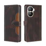 Custodia per telefono in pelle con fibbia magnetica Skin Feel, For vivo iQOO 10, For vivo iQOO 10 Pro 5G, For Nothing Phone 1, For OnePlus 10T, For Realme C30 4G/Narzo 50i Prime, For Honor X40i