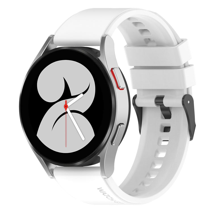 Cinturino per orologio in silicone con fibbia nera da 20 mm, For Samsung Galaxy Watch 5 Pro 45mm