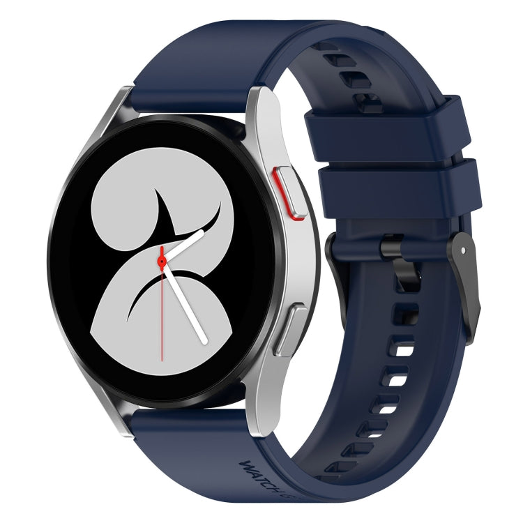 Cinturino per orologio in silicone con fibbia nera da 20 mm, For Samsung Galaxy Watch 5 Pro 45mm