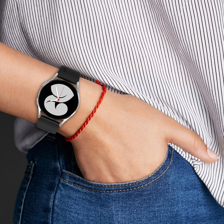 Cinturino per orologio in silicone con fibbia nera da 20 mm, For Samsung Galaxy Watch 5 Pro 45mm