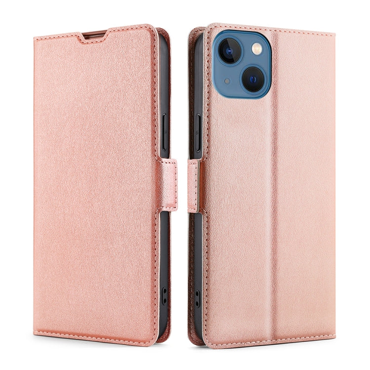 Custodia per telefono in pelle con fibbia laterale ultrasottile, For iPhone 14, For iPhone 14 Plus, For iPhone 14 Pro, For iPhone 14 Pro Max