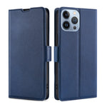 Custodia per telefono in pelle con fibbia laterale ultrasottile, For iPhone 14, For iPhone 14 Plus, For iPhone 14 Pro, For iPhone 14 Pro Max