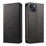 Custodia per telefono in pelle con vibrazione magnetica in vitello, For iPhone 14, For iPhone 14 Plus, For iPhone 14 Pro, For iPhone 14 Pro Max