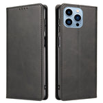 Custodia per telefono in pelle con vibrazione magnetica in vitello, For iPhone 14, For iPhone 14 Plus, For iPhone 14 Pro, For iPhone 14 Pro Max