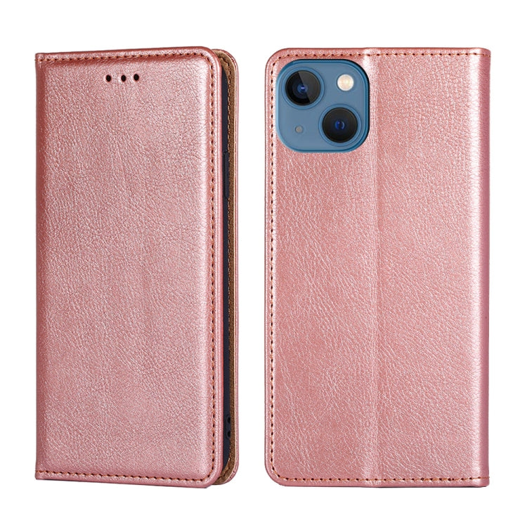 Custodia per telefono in pelle magnetica tinta unita lucida olio, For iPhone 14, For iPhone 14 Plus, For iPhone 14 Pro, For iPhone 14 Pro Max