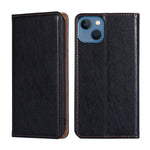 Custodia per telefono in pelle magnetica tinta unita lucida olio, For iPhone 14, For iPhone 14 Plus, For iPhone 14 Pro, For iPhone 14 Pro Max