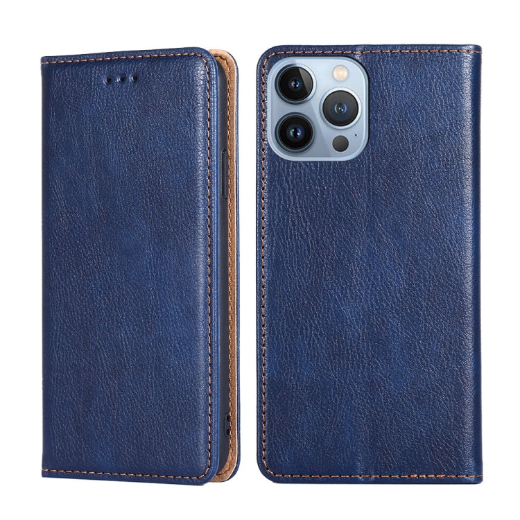 Custodia per telefono in pelle magnetica tinta unita lucida olio, For iPhone 14, For iPhone 14 Plus, For iPhone 14 Pro, For iPhone 14 Pro Max