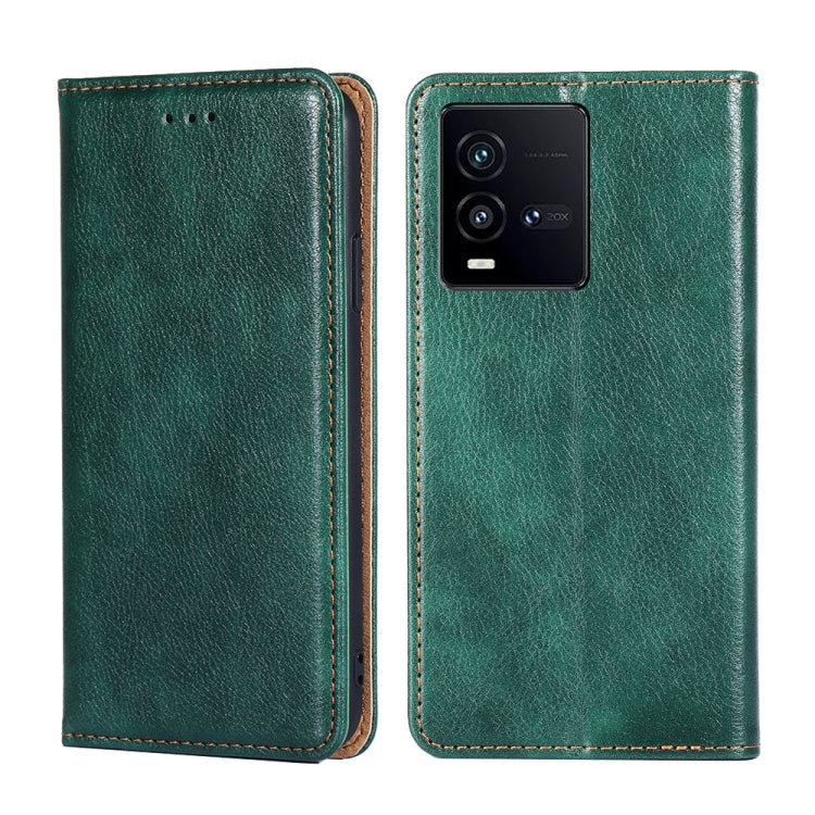 Custodia per telefono in pelle magnetica tinta unita lucida olio, For vivo iQOO 10, For vivo iQOO 10 Pro 5G, For OnePlus 10T, For Realme C30 4G/Narzo 50i Prime