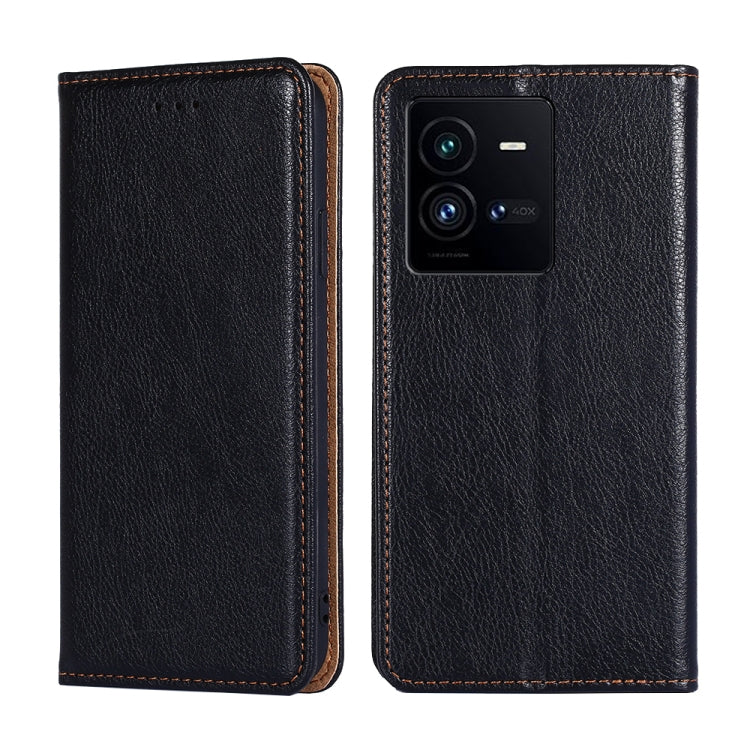 Custodia per telefono in pelle magnetica tinta unita lucida olio, For vivo iQOO 10, For vivo iQOO 10 Pro 5G, For OnePlus 10T, For Realme C30 4G/Narzo 50i Prime