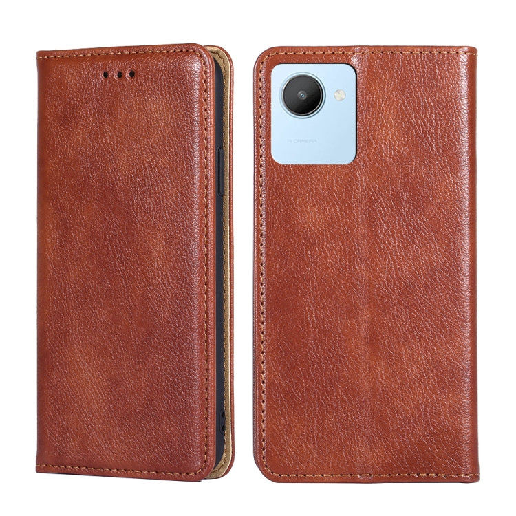 Custodia per telefono in pelle magnetica tinta unita lucida olio, For vivo iQOO 10, For vivo iQOO 10 Pro 5G, For OnePlus 10T, For Realme C30 4G/Narzo 50i Prime