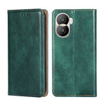 Custodia per telefono in pelle magnetica tinta unita lucida olio, For Honor X40i