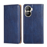 Custodia per telefono in pelle magnetica tinta unita lucida olio, For Honor X40i
