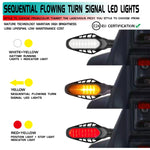 4 PCS Modificato Motociclo 16LED Freno Fanale posteriore, Guscio affumicato