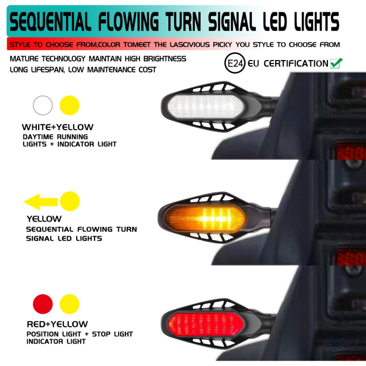 4 PCS Modificato Motociclo 16LED Freno Fanale posteriore, Guscio affumicato