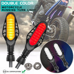 4 PCS Modificato Motociclo 16LED Freno Fanale posteriore, Guscio affumicato