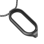 Per Xiaomi Mi Band 7/7 NFC MIJOBS Collana con ciondolo in metallo in acciaio inossidabile, For Xiaomi Mi Band 7 / 7 NFC