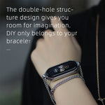 Per Xiaomi Mi Band 7/7 NFC MIJOBS Collana con ciondolo in metallo in acciaio inossidabile, For Xiaomi Mi Band 7 / 7 NFC