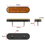 2 PCS 24LED Riflettore Luce freno Indicatore di direzione