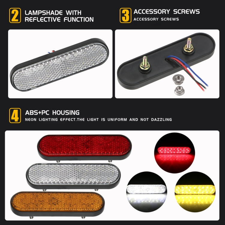 2 PCS 24LED Riflettore Luce freno Indicatore di direzione