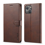 LC.IMEEKE Custodia in pelle a vibrazione orizzontale con struttura in vitello, For iPhone 14, For iPhone 14 Plus, For iPhone 14 Pro, For iPhone 14 Pro Max