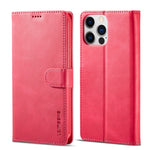 LC.IMEEKE Custodia in pelle a vibrazione orizzontale con struttura in vitello, For iPhone 14, For iPhone 14 Plus, For iPhone 14 Pro, For iPhone 14 Pro Max