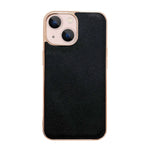 Custodia per telefono galvanica nano serie Luolai in vera pelle, For iPhone 14, For iPhone 14 Plus, For iPhone 14 Pro, For iPhone 14 Pro Max, For iPhone 13, For iPhone 13 Pro