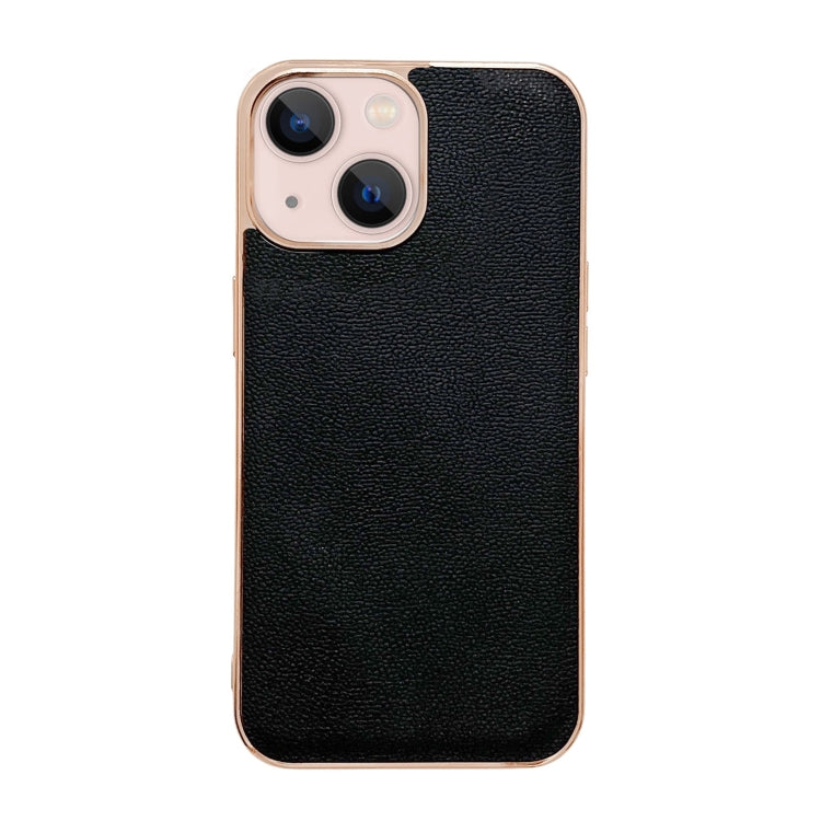 Custodia per telefono galvanica nano serie Luolai in vera pelle, For iPhone 14, For iPhone 14 Plus, For iPhone 14 Pro, For iPhone 14 Pro Max, For iPhone 13, For iPhone 13 Pro