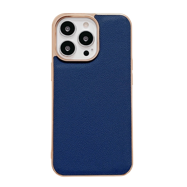 Custodia per telefono galvanica nano serie Luolai in vera pelle, For iPhone 14, For iPhone 14 Plus, For iPhone 14 Pro, For iPhone 14 Pro Max, For iPhone 13, For iPhone 13 Pro