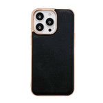 Custodia per telefono galvanica nano serie Luolai in vera pelle, For iPhone 14, For iPhone 14 Plus, For iPhone 14 Pro, For iPhone 14 Pro Max, For iPhone 13, For iPhone 13 Pro