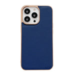 Custodia per telefono galvanica nano serie Luolai in vera pelle, For iPhone 14, For iPhone 14 Plus, For iPhone 14 Pro, For iPhone 14 Pro Max, For iPhone 13, For iPhone 13 Pro