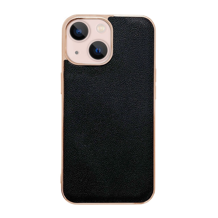 Custodia per telefono galvanica nano serie Luolai in vera pelle, For iPhone 14, For iPhone 14 Plus, For iPhone 14 Pro, For iPhone 14 Pro Max, For iPhone 13, For iPhone 13 Pro