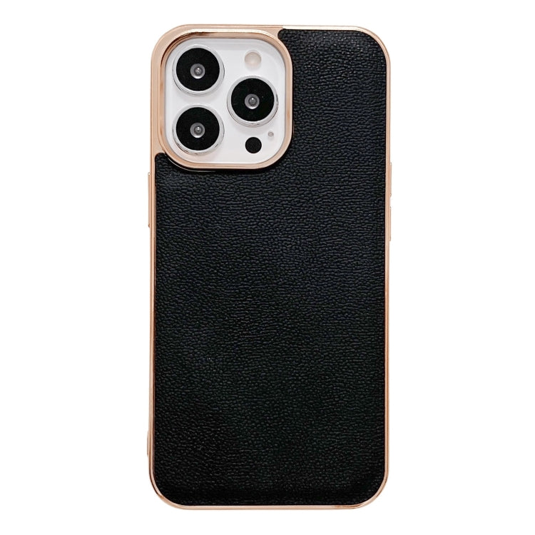Custodia per telefono galvanica nano serie Luolai in vera pelle, For iPhone 14, For iPhone 14 Plus, For iPhone 14 Pro, For iPhone 14 Pro Max, For iPhone 13, For iPhone 13 Pro
