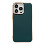 Custodia per telefono galvanica nano serie Luolai in vera pelle, For iPhone 14, For iPhone 14 Plus, For iPhone 14 Pro, For iPhone 14 Pro Max, For iPhone 13, For iPhone 13 Pro