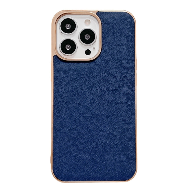 Custodia per telefono galvanica nano serie Luolai in vera pelle, For iPhone 14, For iPhone 14 Plus, For iPhone 14 Pro, For iPhone 14 Pro Max, For iPhone 13, For iPhone 13 Pro